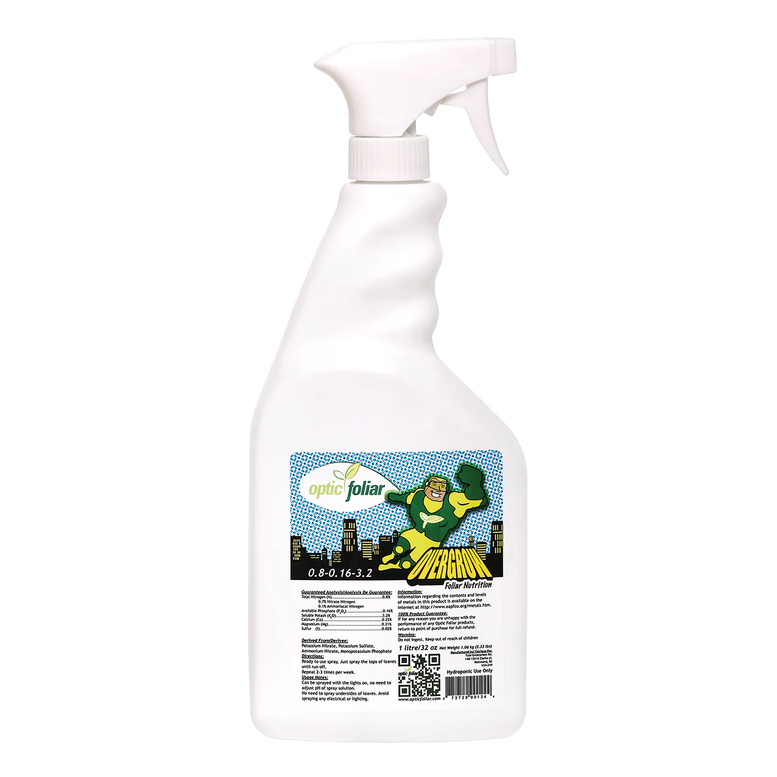 Optic Foliar Overgrow RTU 1L