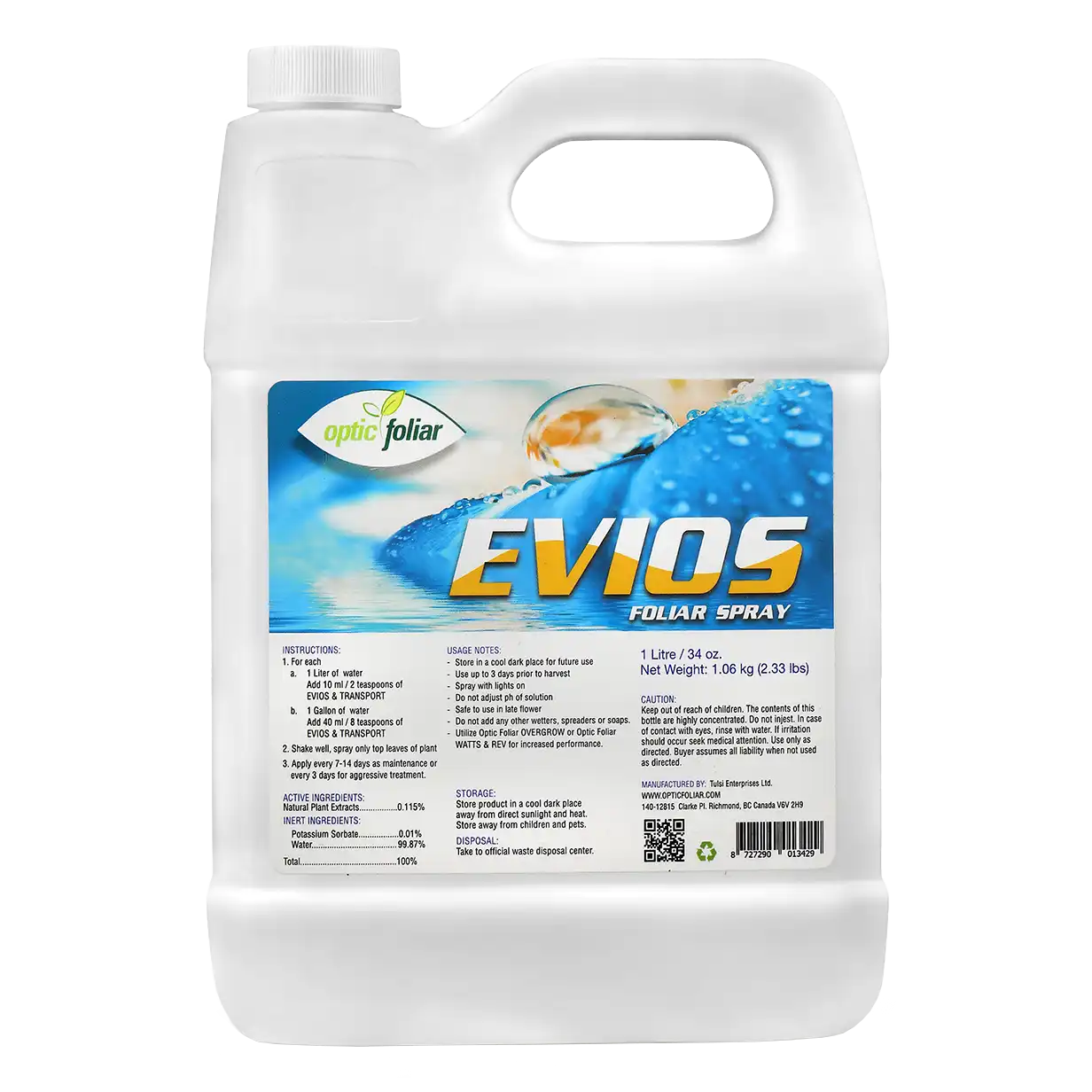 Optic Foliar Evios 1L