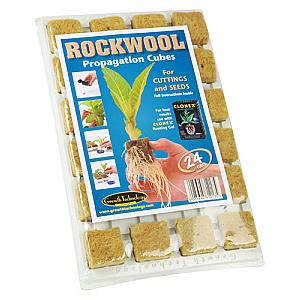 24 1" Rockwool Cube Tray
