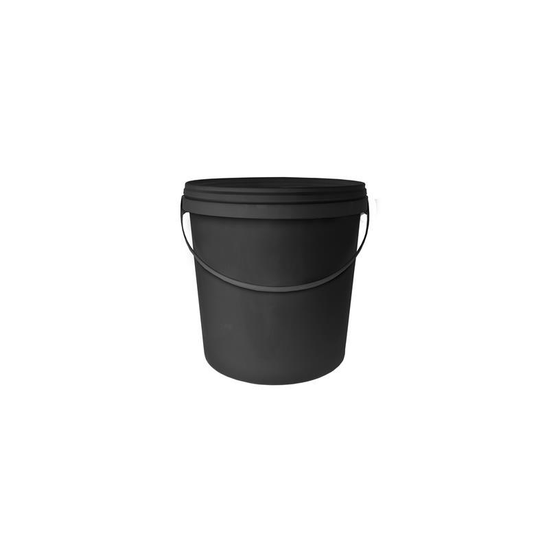 10L Black Bucket with Lid