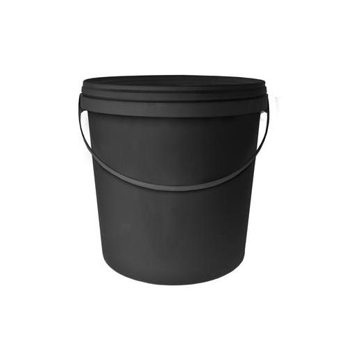 10L Black Bucket with Lid