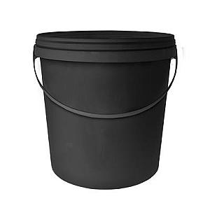 10L Black Bucket with Lid