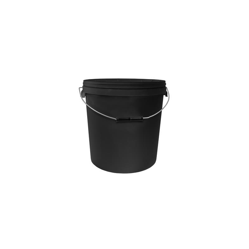 20L Black Bucket with Lid