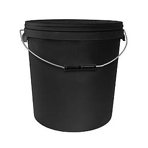 20L Black Bucket with Lid